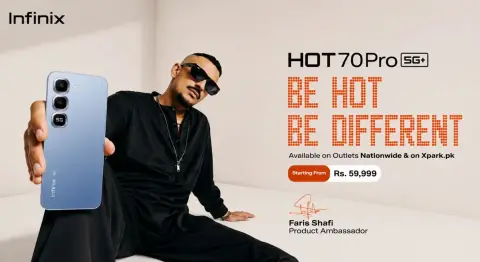 Infinix HOT 70 Pro Launched in Pakistan with 5G, 144Hz Display, IP68 and 50MP Sony Camera